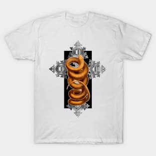 Snake and cross T-Shirt